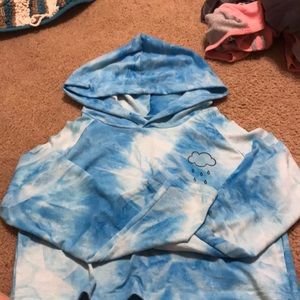 blue tie die